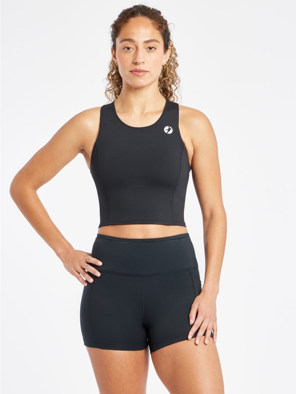oiselle Black Athletic Shorts - High Waist Performance